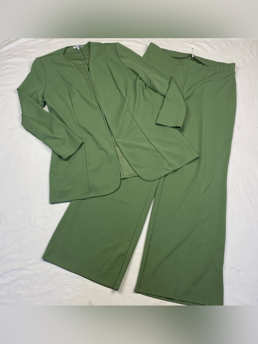 Olive Green Women's Pant Suit Set - Fashion Nova